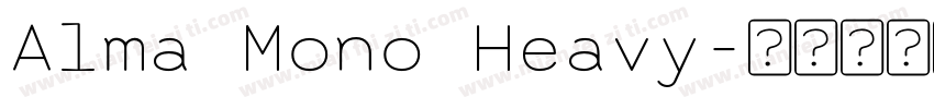 Alma Mono Heavy字体转换